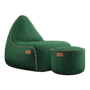 SACKit Cobana Lounge Chair og Pouf - Grøn