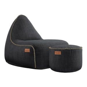 SACKit Cobana Lounge Chair og Pouf - Sort