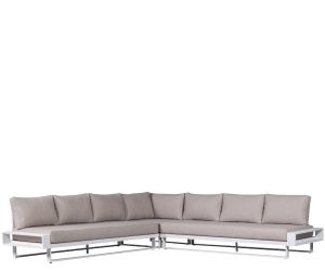 Exotan Flint Outdoor hjørnesofa - white / natural