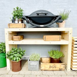 Grillbord af Brede Traller | Nye Traller | 137 cm / 49 cm / Uden Topplade