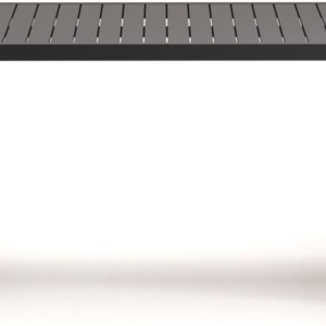 Udendørs spisebord Kave Home Culip aluminium grå 180x90 cm havemøbel