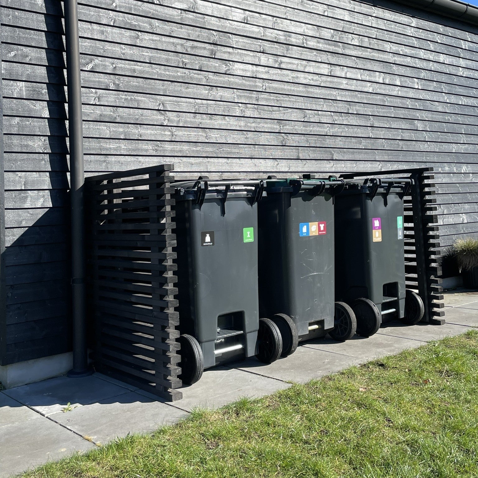 Skraldespandsskjuler af Traller | Brune Traller